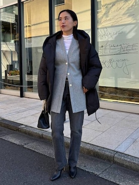 「アイテム（ジャケット/アウター）」を使った、chaos_asaさん（レディース・162cm・40代）の秋コーディネート