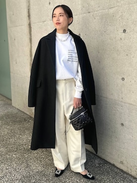 「アイテム（チェスターコート）」を使った、chaos_asaさん（レディース・162cm・40代）の冬コーディネート