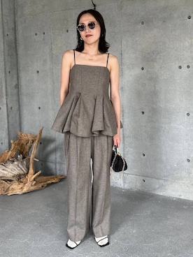 「アイテム（ベスト）」を使った、chaos_asaさん（レディース・162cm・40代）の夏コーディネート