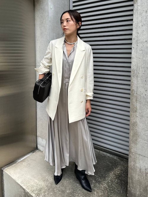 ★美品★chaos サンデイングシルクワンピース Chaos(カオス)/【新色登場】サンディングシルクワンピース