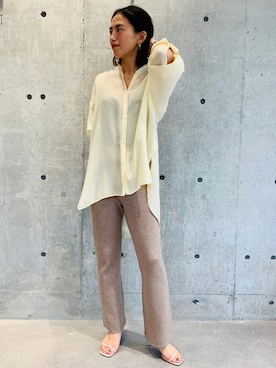 「Chaos（カオス）のアイテム（スウェットパンツ）」を使った、chaos_asaさん（レディース・162cm）の秋コーディネート