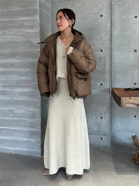 「アイテム（ダウンジャケット/コート）」を使った、chaos_asaさん（レディース・162cm・40代）の秋コーディネート