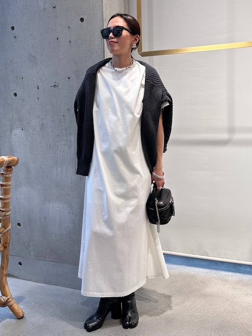 極美品 カオス Chaos バンドカラー ロングシャツワンピース グレー ウール 極美品 カオス Chaos バンドカラー ロングシャツワンピース