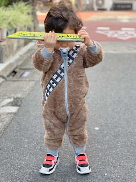 「babyGAP（babyGAP）のアイテム（オールインワン・サロペット）」を使った、rm228さん（キッズ・80cm）の秋コーディネート