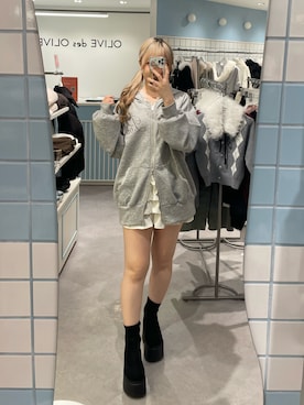 moekaさん（レディース・156cm）の冬コーディネート