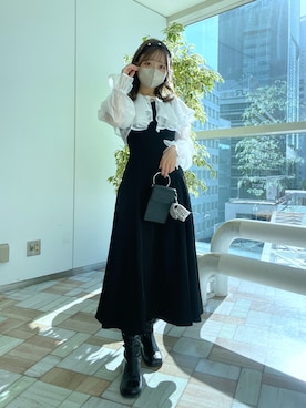 moekaさん（レディース・156cm）の冬コーディネート