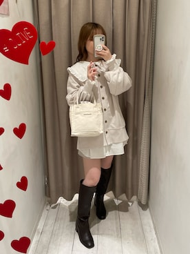 moekaさん（レディース・156cm）の春コーディネート