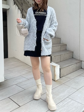 「ロングカーディガン」｜moekaさん（レディース・156cm・20代）の秋コーディネート