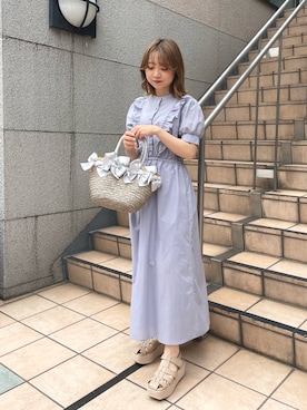 moekaさん（レディース・156cm）の春コーディネート