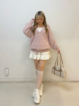 「アイテム（ボストンバッグ）」を使った、moekaさん（レディース・156cm）の秋コーディネート