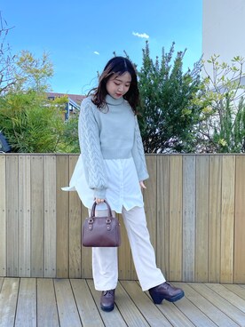 moekaさん（レディース・156cm）の秋コーディネート