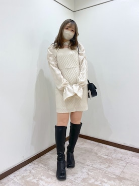 moekaさん（レディース・156cm）の冬コーディネート