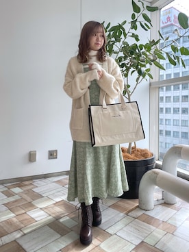 「ロングカーディガン」｜moekaさん（レディース・156cm・20代）の秋コーディネート