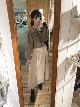 moekaさん（レディース・156cm）の秋コーディネート