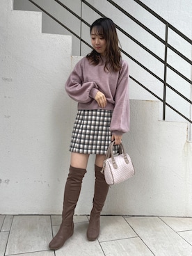 moekaさん(レディース・156cm)の冬コーディネート