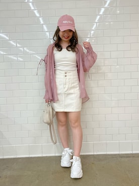 「アイテム（キャミソール）」を使った、moekaさん（レディース・156cm・20代）の春コーディネート