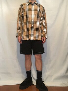圧倒的高評価 Burberry メンズコーデ ギンガム オーバーサイズシャツ 時間指定不可 Viptours Rs