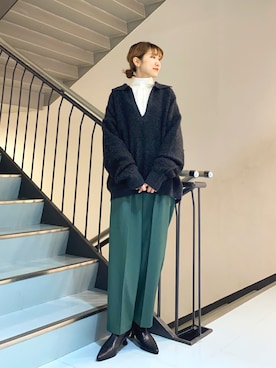 「KBF（ケイビーエフ）のアイテム（シューズ）」を使った、ayaさん（レディース・165cm）の秋コーディネート