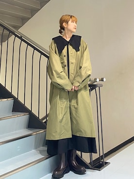 「KBF（ケイビーエフ）のアイテム（シューズ）」を使った、ayaさん（レディース・165cm）の冬コーディネート