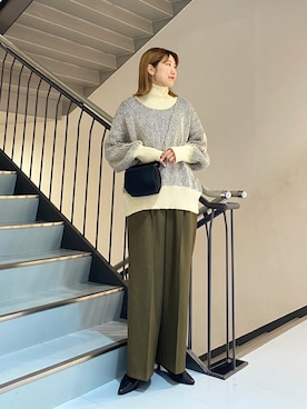 「KBF（ケイビーエフ）のアイテム（シューズ）」を使った、ayaさん（レディース・165cm）の秋コーディネート