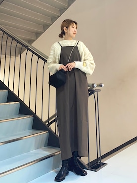 「KBF（ケイビーエフ）のアイテム（シューズ）」を使った、ayaさん（レディース・165cm）の秋コーディネート