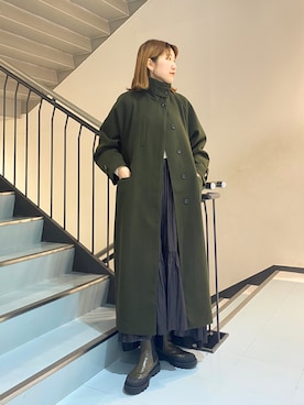 「KBF（ケイビーエフ）のアイテム（シューズ）」を使った、ayaさん（レディース・165cm）の冬コーディネート