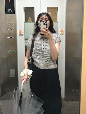 「アイテム（シュシュ）」を使った、ayaさん（レディース・165cm）の秋コーディネート