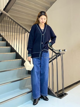 「アイテム（タンクトップ）」を使った、ayaさん（レディース・165cm）の秋コーディネート