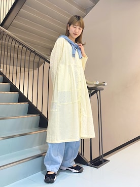 KBF（ケイビーエフ）の「刺繍パッチワークワンピース