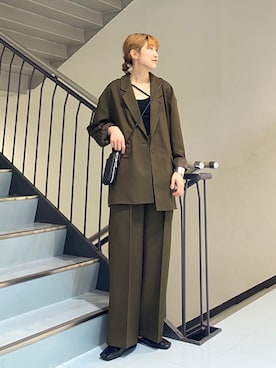 「KBF（ケイビーエフ）のアイテム（シューズ）」を使った、ayaさん（レディース・165cm）の冬コーディネート