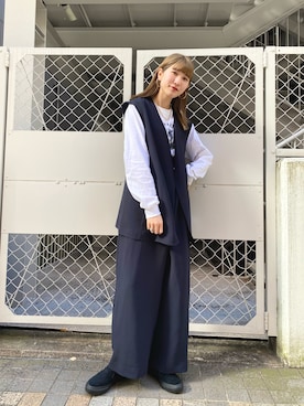 「はじめましてコーデ」｜「アイテム（その他アウター）」を使った、ayaさん（レディース・165cm）の冬コーディネート