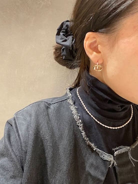 「アイテム（ヘアゴム）」を使った、nさん（レディース・154cm）の冬コーディネート