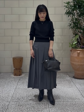 「URBAN RESEARCH ROSSO（アーバンリサーチロッソ）のアイテム（ハンドバッグ）」を使った、nさん（レディース・154cm）の秋コーディネート