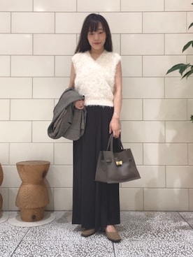 「アイテム（その他アウター）」を使った、nさん（骨格ウェーブ・レディース・154cm）の秋コーディネート