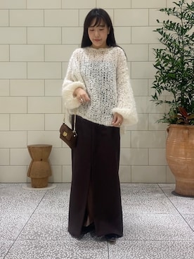 「URBAN RESEARCH（アーバンリサーチ）のアイテム（ニット/セーター）」を使った、nさん（レディース・154cm）の秋コーディネート