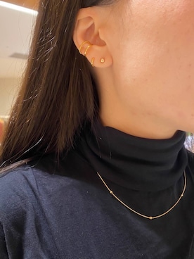 「URBAN RESEARCH（アーバンリサーチ）のアイテム（ピアス（両耳用））」を使った、nさん（レディース・154cm）の冬コーディネート