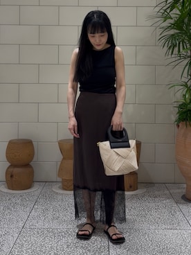 「URBAN RESEARCH ROSSO WOMEN（アーバンリサーチ　ロッソ）のアイテム」を使った、nさん（レディース・154cm）の夏コーディネート