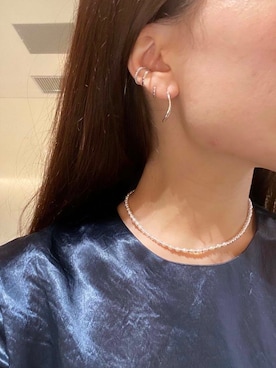 「URBAN RESEARCH（アーバンリサーチ）のアイテム（イヤリング）」を使った、nさん（レディース・154cm）の秋コーディネート