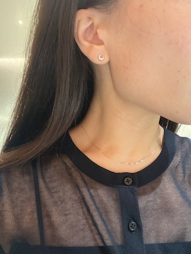 「K10ピアス」｜nさん（レディース・154cm）の春コーディネート