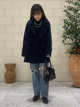 「アイテム（アクセサリー）」を使った、nさん（レディース・154cm）の秋コーディネート