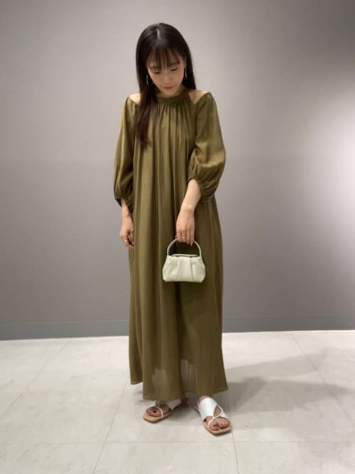 URBAN RESEARCHロッソ 前後2ウェイワンピース セール】リネンライク2wayオフショルワンピース（ワンピース