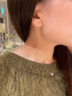 「K10ピアス」｜nさん（レディース・154cm）の冬コーディネート