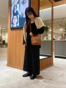 「URBAN RESEARCH（アーバンリサーチ）のアイテム（ピアス（両耳用））」を使った、nさん（レディース・154cm）の冬コーディネート