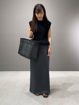 「URBAN RESEARCH ROSSO WOMEN（アーバンリサーチ　ロッソ）のアイテム（スカート）」を使った、nさん（レディース・154cm）の夏コーディネート