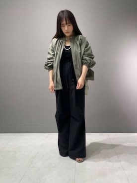 「アイテム（ブルゾン）」を使った、nさん（レディース・154cm）の春コーディネート