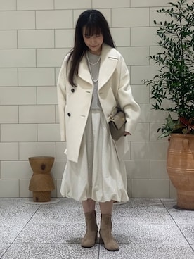 「アイテム（その他アウター）」を使った、nさん（レディース・154cm）の秋コーディネート