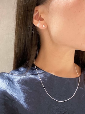 「URBAN RESEARCH（アーバンリサーチ）のアイテム（ピアス（両耳用））」を使った、nさん（レディース・154cm）の冬コーディネート