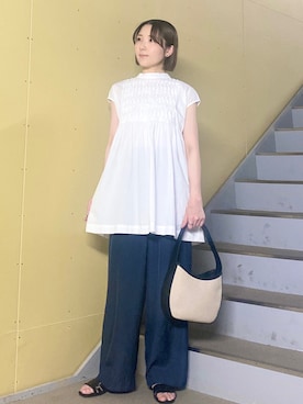 かぐれ（カグレ）の「ハニカムタックブラウス（シャツ/ブラウス