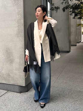 「アイテム（キャミソール）」を使った、chaos_haseさん（レディース・169cm）の冬コーディネート