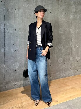 「Chaos（カオス）のChaos(カオス)/◆WHY NOT NOW◆リバーランチデニム（デニムパンツ）」を使った、chaos_haseさん（レディース・169cm）の夏コーディネート